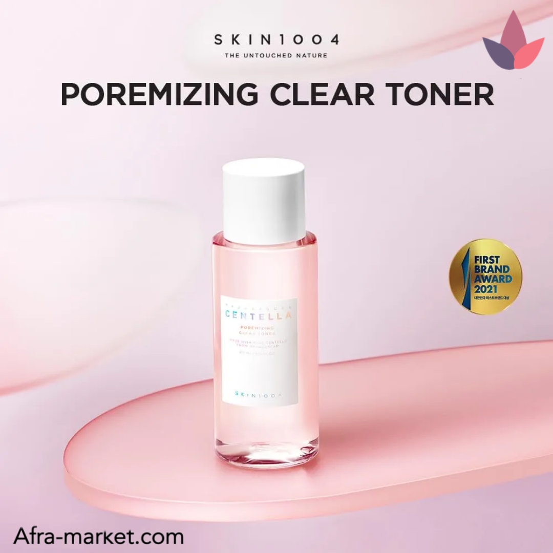 <img src="https://afra-market.com/skin1004-centella-toner" alt="تونر پاک‌کننده منافذ پوست Centella Madagascar، حاوی عصاره سنتلا، مناسب برای پوست‌های حساس و مستعد جوش، آرامش‌بخش و تسکین‌دهنده پوست، محصول اصل برند Skin1004، خرید از افرا مارکت">