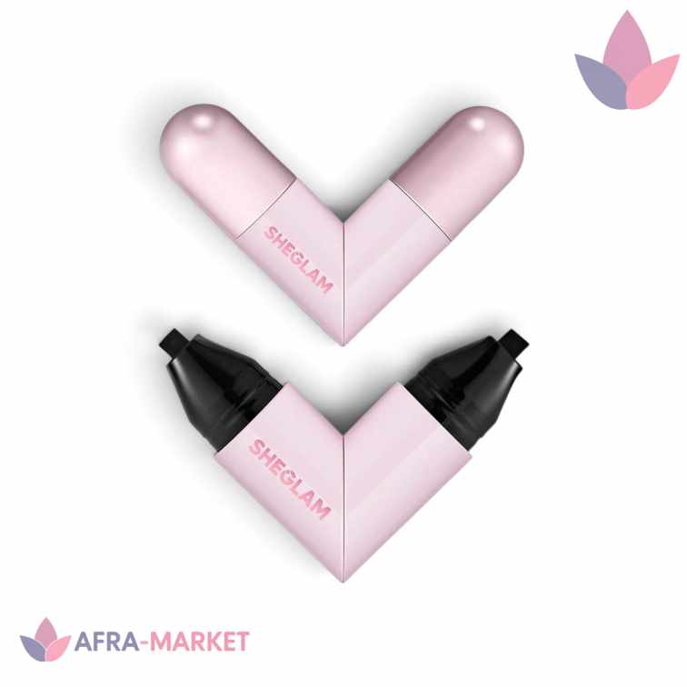 خط چشم دو سر استامپ دار شیگلم اصل | SheGlam Heart Stamp Eyeliner