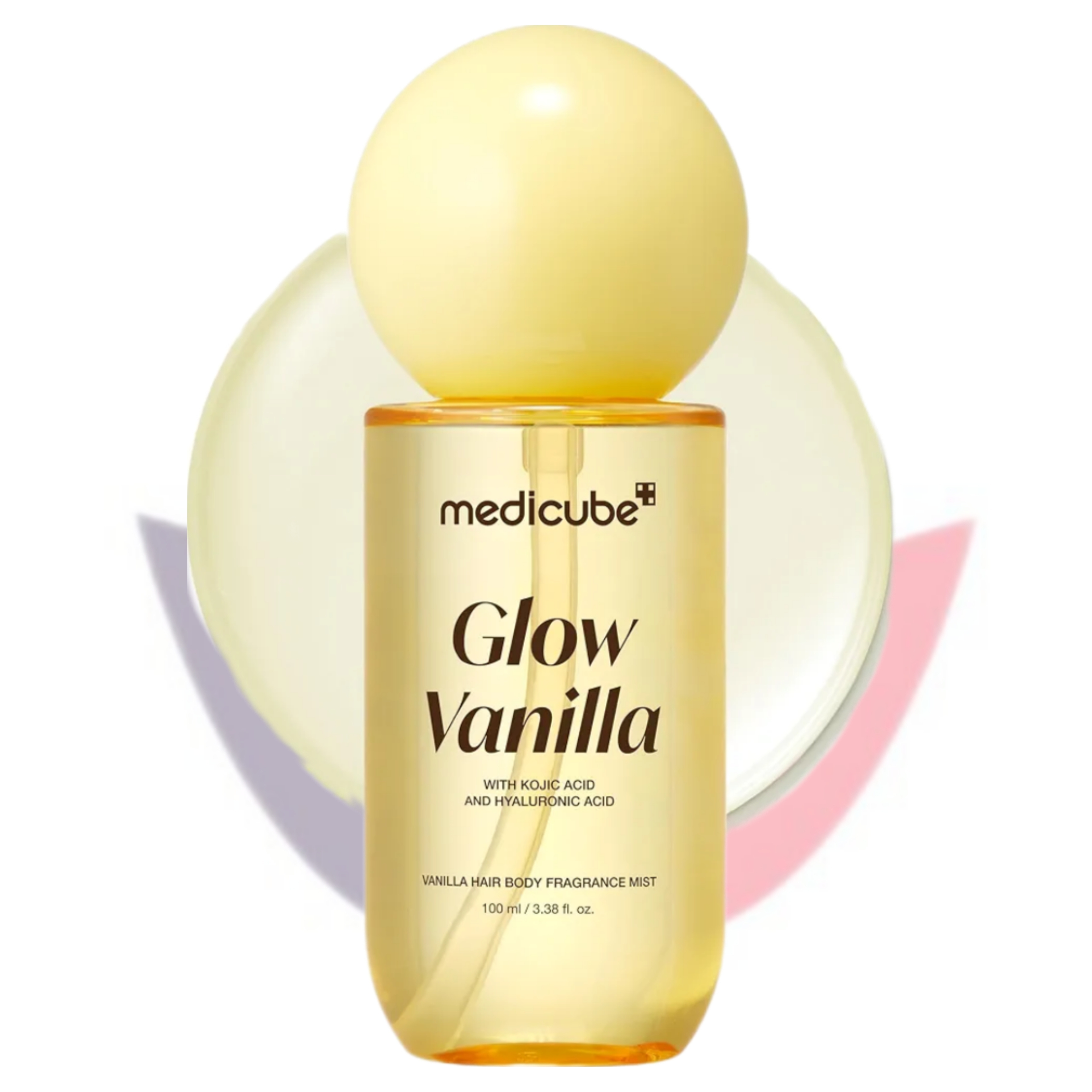 میست خوشبو کننده مو وبدن مدی کیوب با رایحه‌ای وانیل Medicube Glow Vanilla | آبرسان و درخشان کننده پوست ۱۰۰ml
