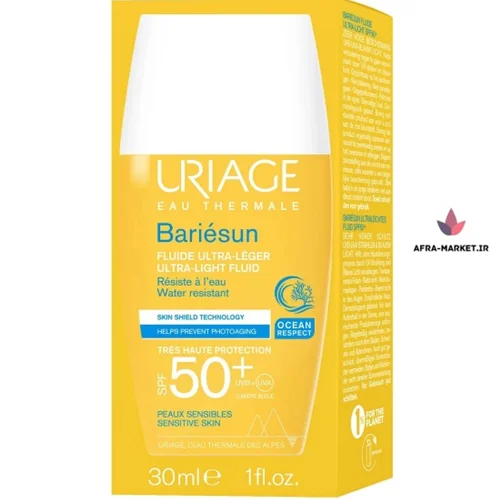 ضد آفتاب فلوئیدی اوریاژ URIAGE مدل باریسان BARIESUN حاوی +SPF50 حجم 30 میل | بدون رنگ، جوانساز