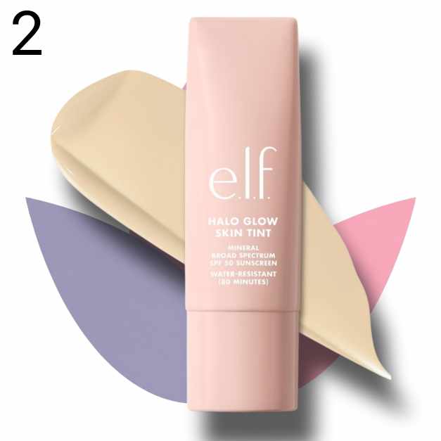 اسکین تینت هالو گلو الف اصل SPF 50 | e.l.f. Halo Glow Skin Tint Mineral | کرم پایه ضدآفتاب هیلو گلو الف ۳۰ میل