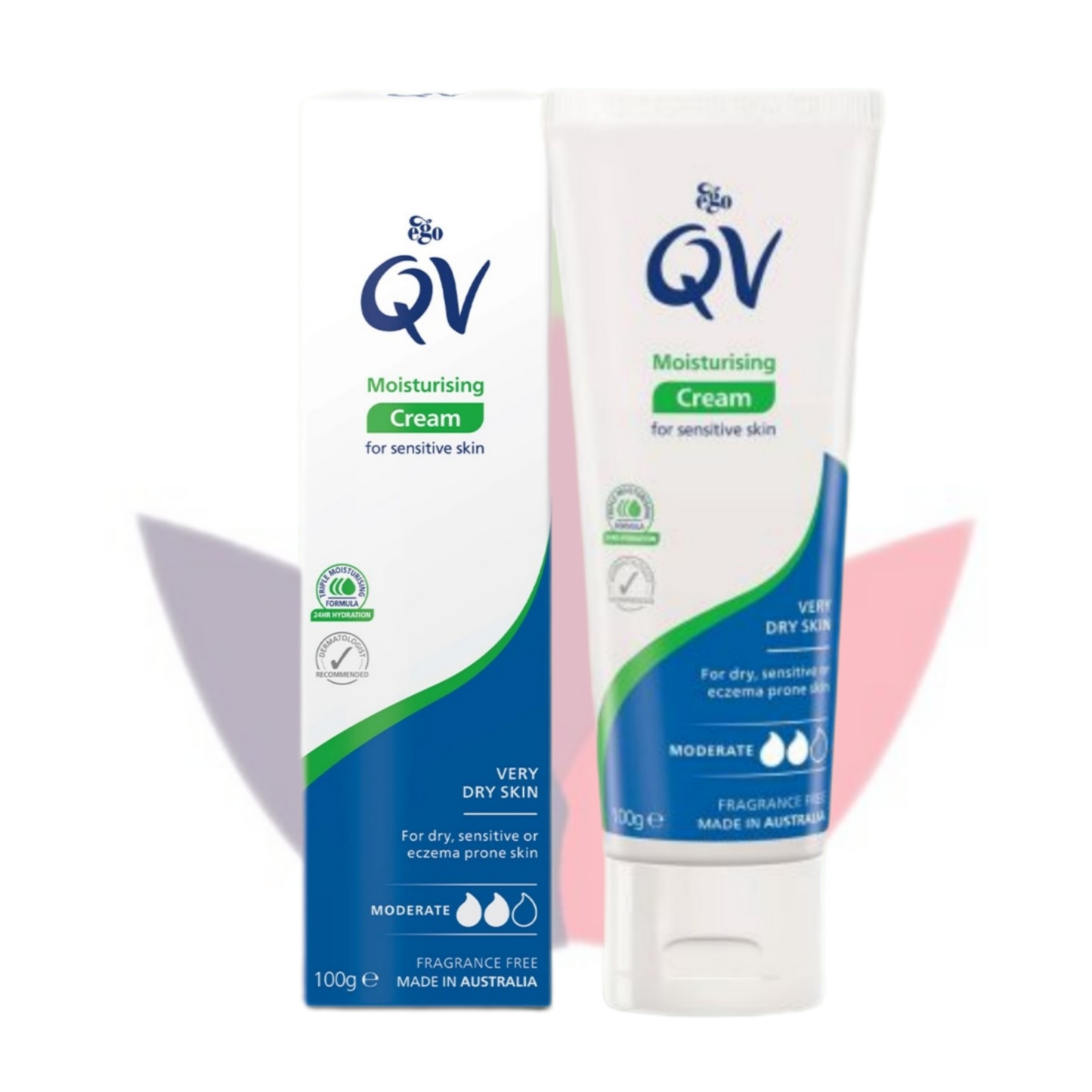 کرم مرطوب کننده Ego QV اصل | آبرسان قوی پوست خشک، حساس و اگزمایی ۲۴ ساعته