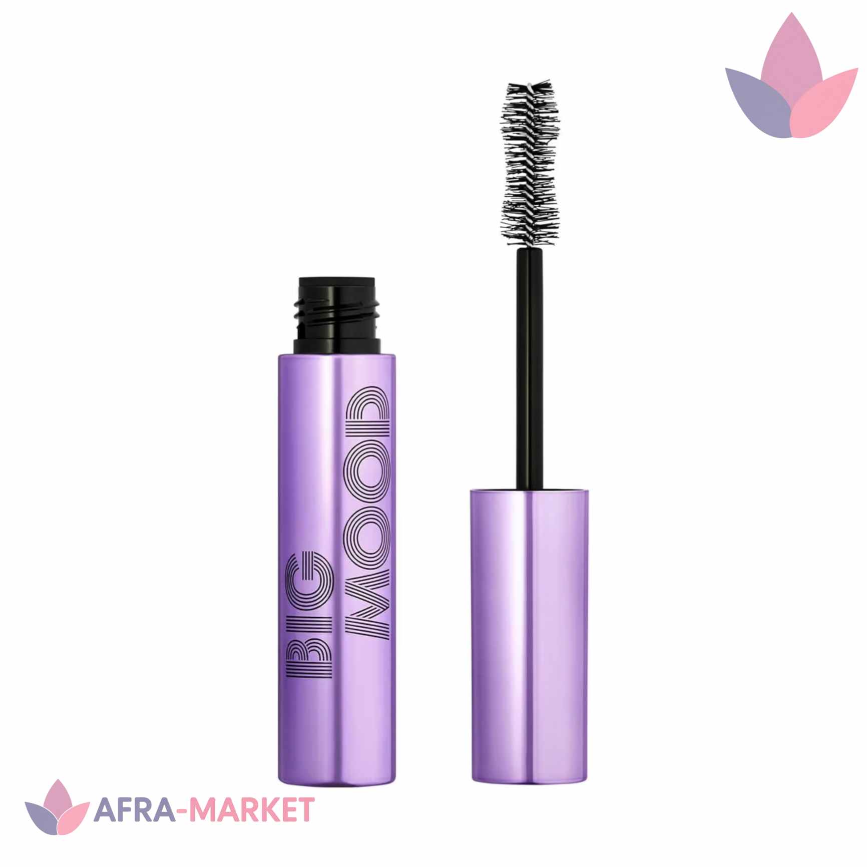ریمل بیگ مود الف اصل black noir | e.l.f. Big Mood Mascara حجم‌دهنده و بلندکننده مژه با براش ساعت‌شنی