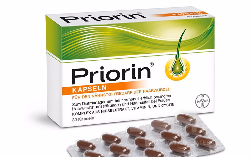 مکمل ضدریزش مو هورمونی و ارثی پریورین بایر 120عددی | آلمان