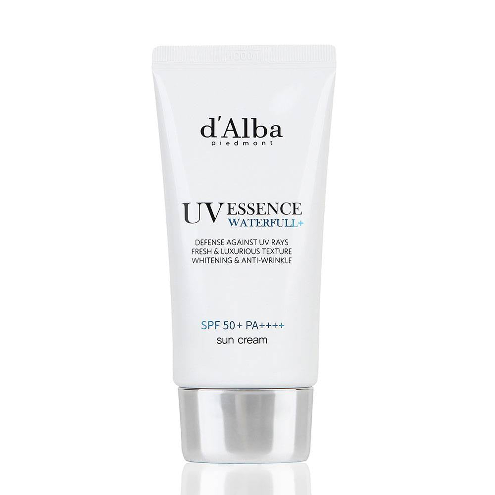 اسنس ضد آفتاب ترافل سفید د البا اصل کره ای | سبک و آبرسان SPF50+ d'Alba UV Essence Waterfull