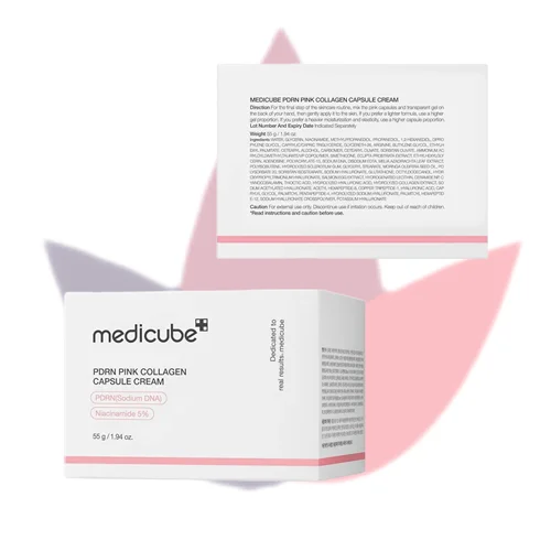 کرم کپسولی ضدچروک کلاژن صورتی PDRN مدیکیوب Medicube PDRN Pink Collagen Capsule Cream | اصل