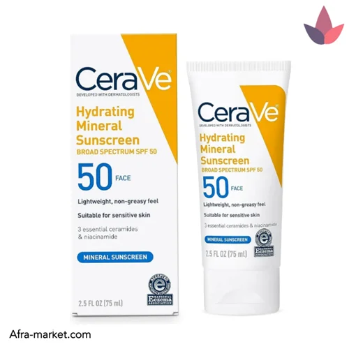 کرم ضد آفتاب مینرال آبرسان سراوی SPF 50 | اصل