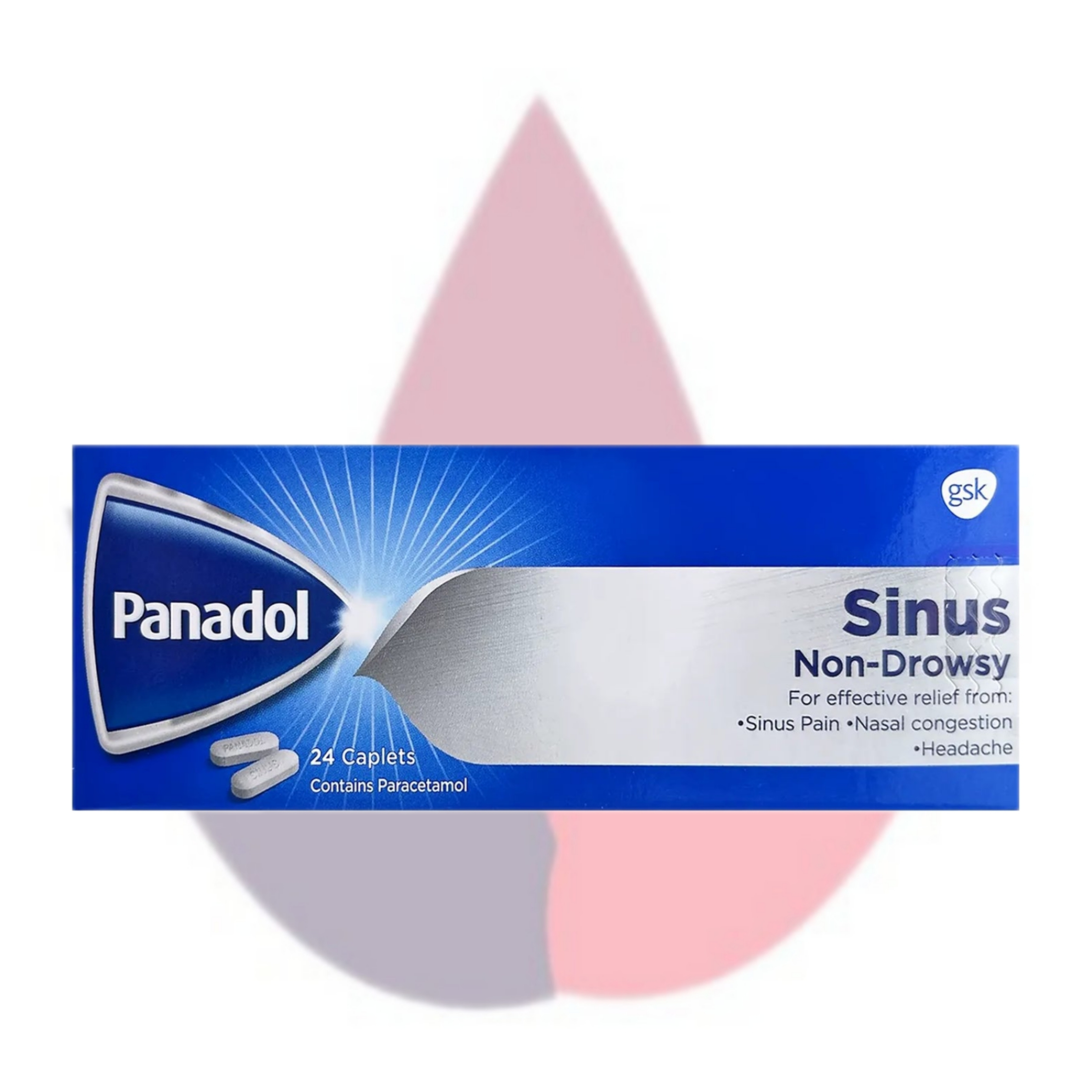 پانادول سینوس بدون خواب‌آلودگی اصل ۲۴ عدد | Panadol Sinus Non-Drowsy ۲۴ کپسول