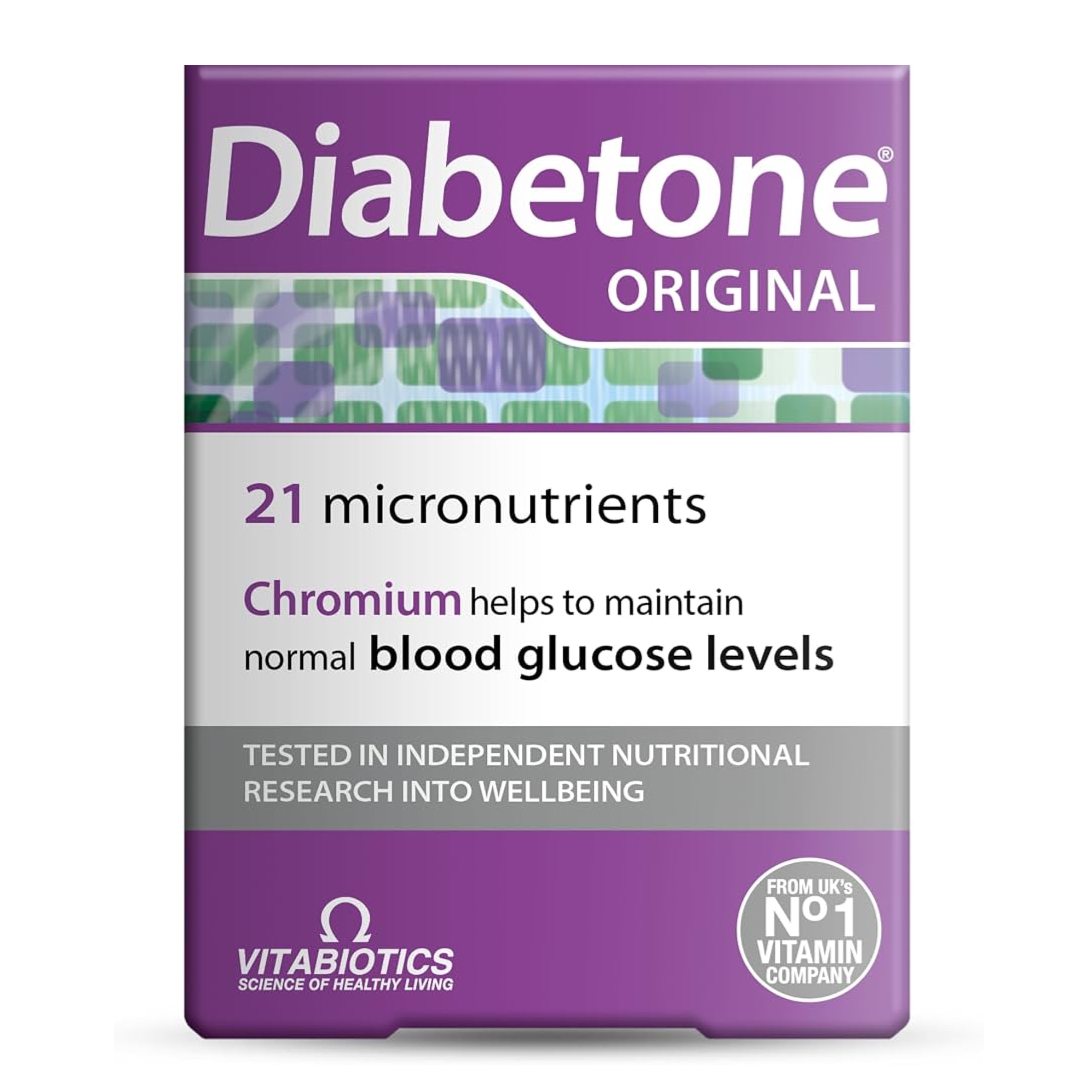 قرص دیابتون ویتابیوتیکس ۳۰ عددی انگلستان |  مکمل قند خون Vitabiotics Diabetone