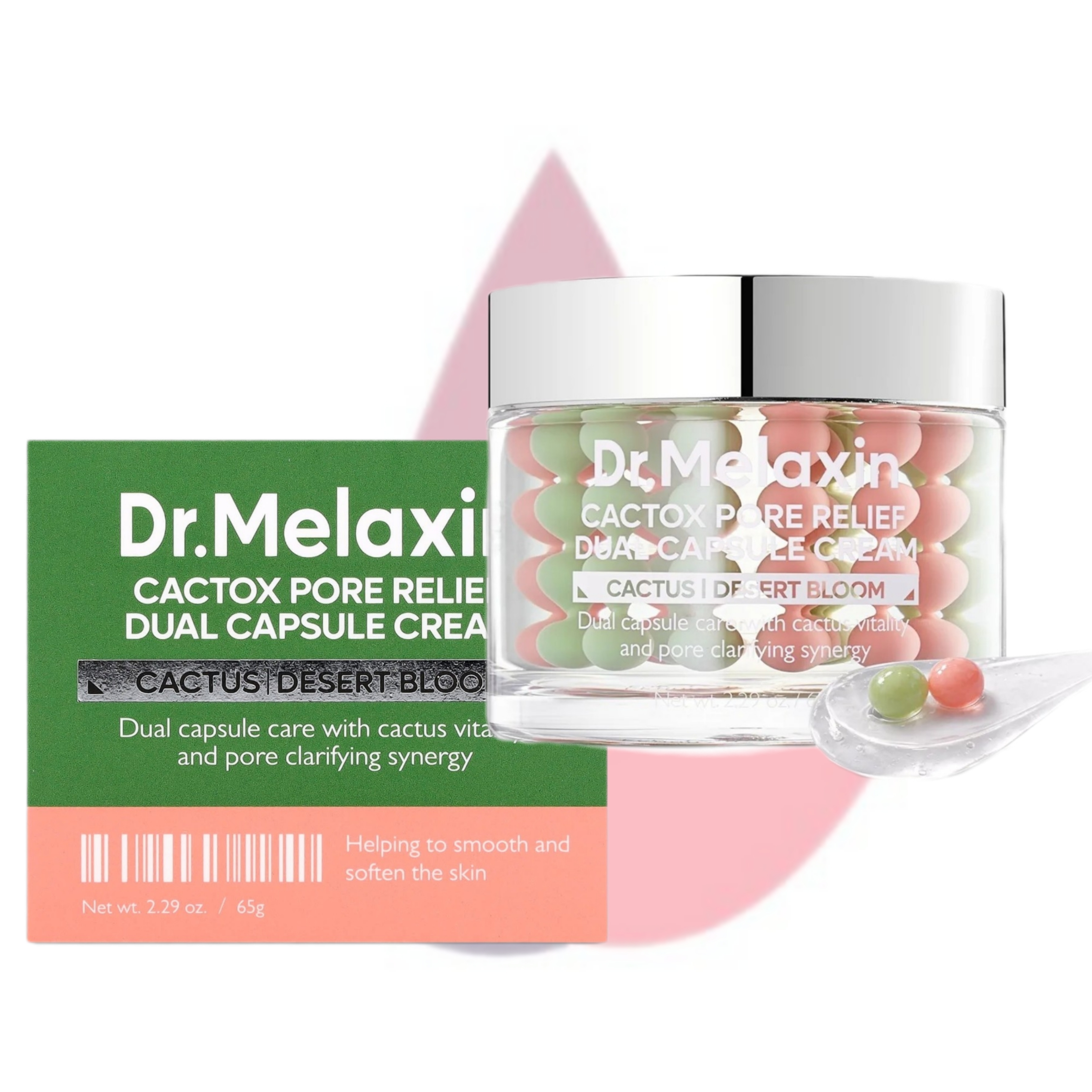 کرم دوکپسوله جمع‌کننده منافذ دکتر ملاکسین | Dr.Melaxin Cactox Pore Relief Dual Capsule Cream 65g